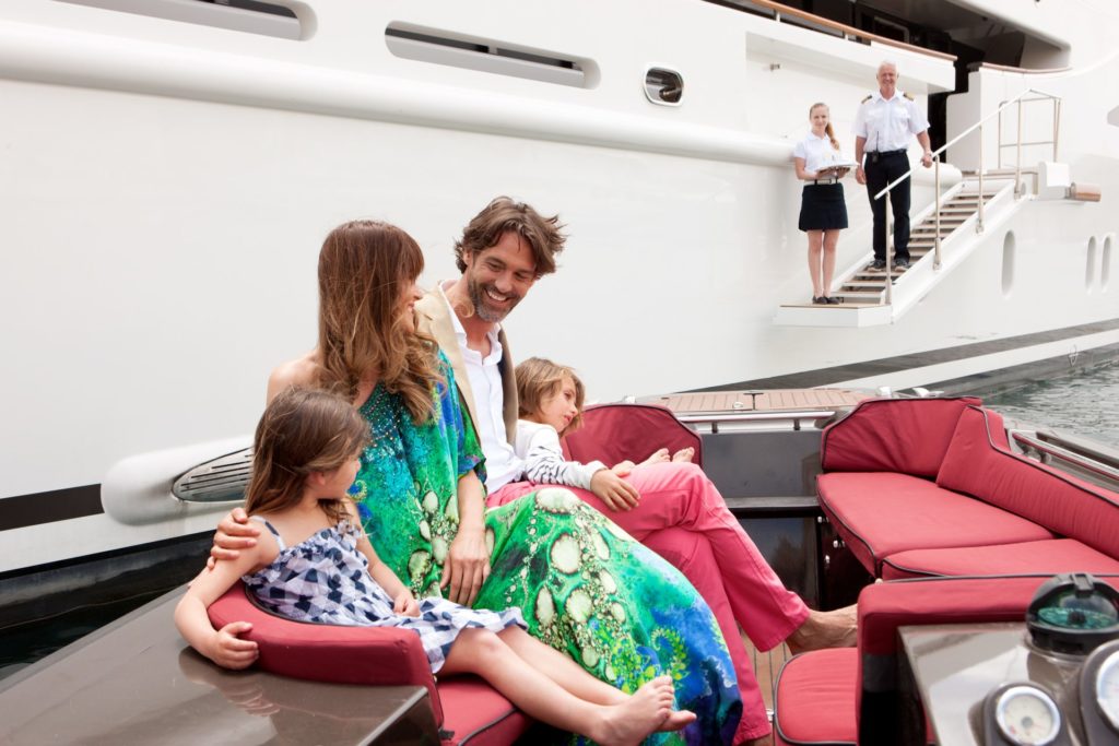 Yacht Charter with family St David TJB Super Yachts and crew