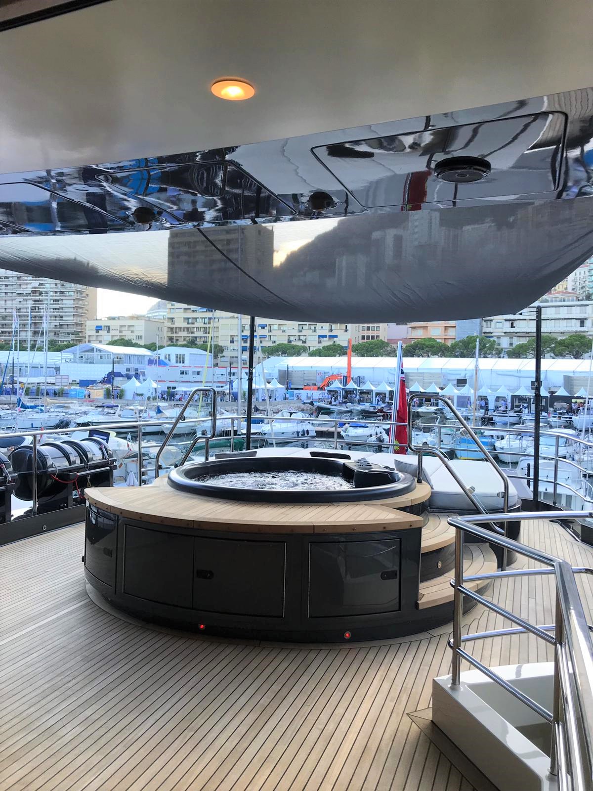 Deck Jacuzzi at Monaco Yacht Show
