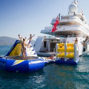 Socially-distanced holiday on superyacht with water toys