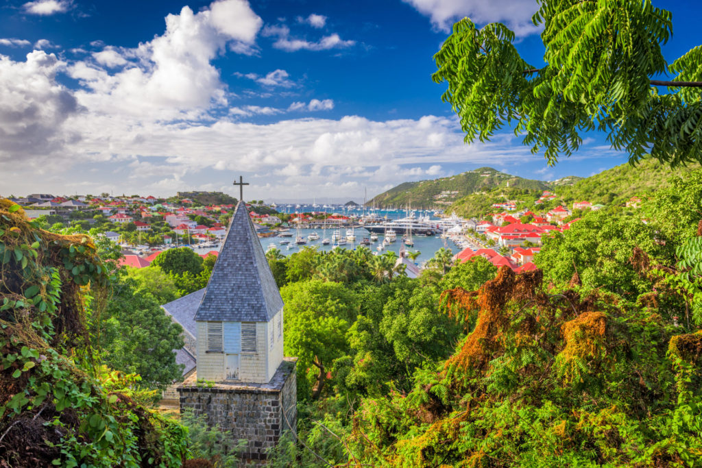 View of St Barts from church TJB Yachting itinerary