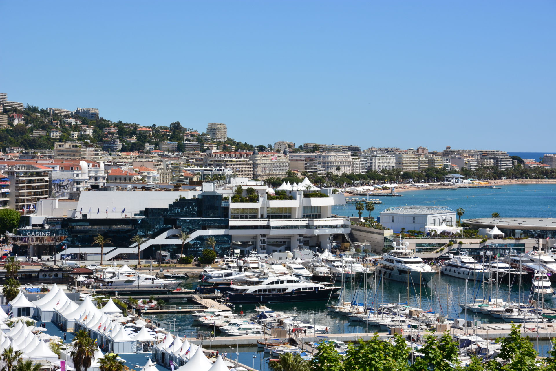 Cannes Palais des Festival French Riviera Yacht Charter with TJB Super Yachts