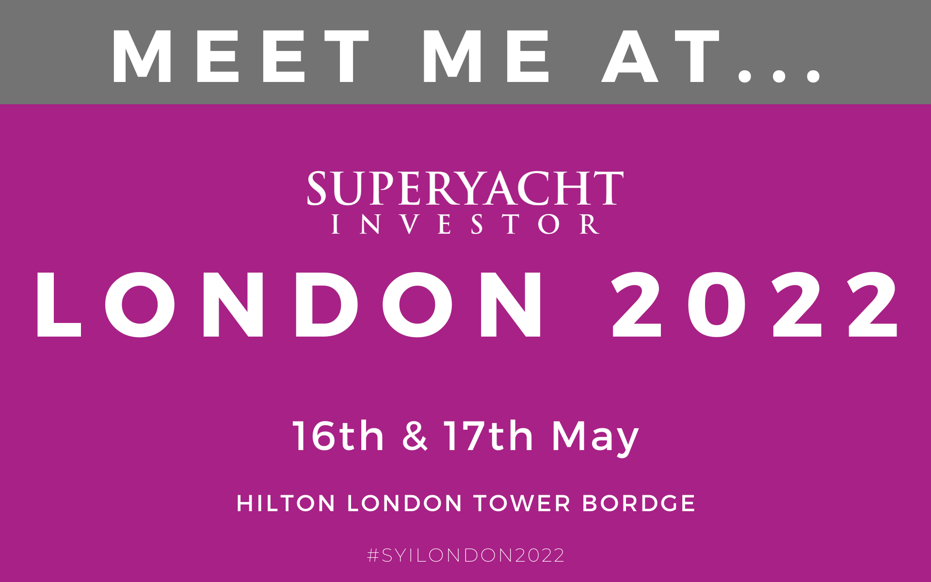Superyacht Investor Forum May 2022 with Tim Johnson CEO and Founder of TJB Super Yachts