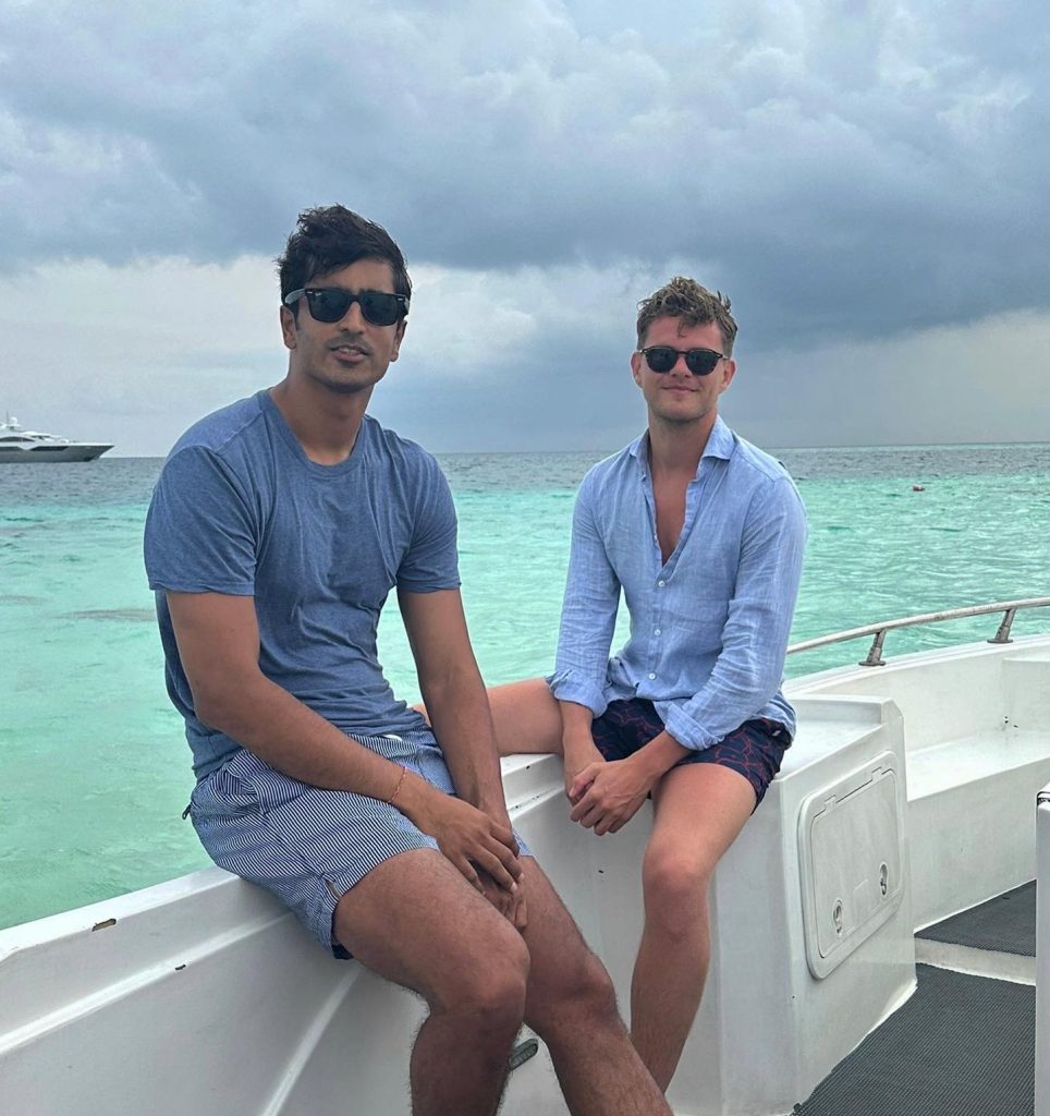 Advait and Josh Yacht brokers in Maldives TJB