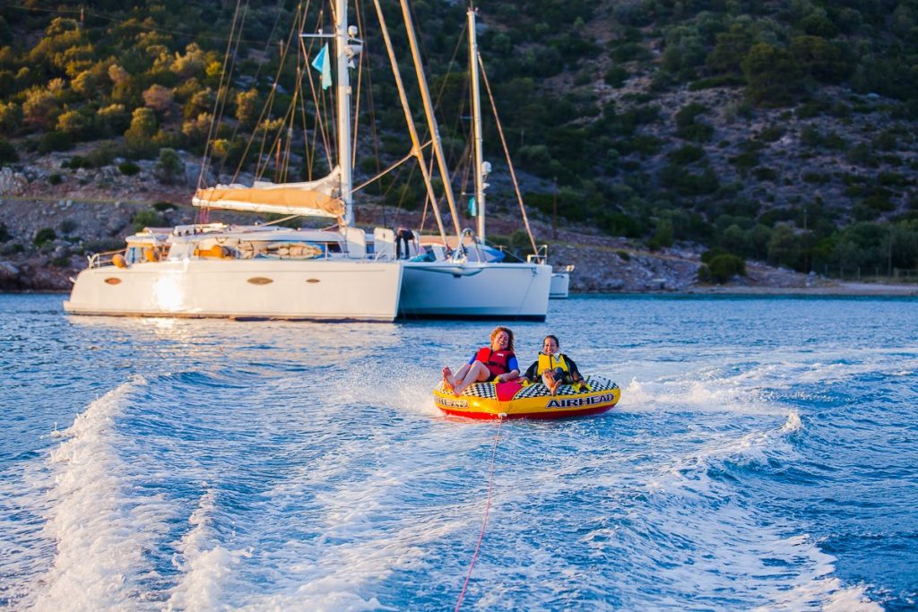 Watersports Fun on a Family Yacht Charter
