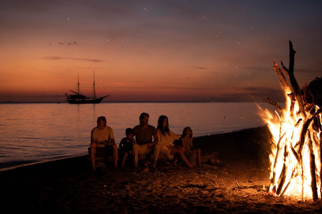 Private Beach Bonfire, Indonesia Yacht Charter